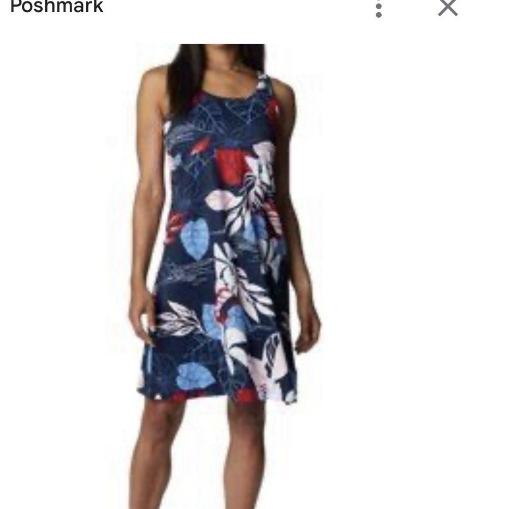 Columbia Womens Midway Bay Blue Omni-Freeze Tank Dress‎ Size XS MSRP $55